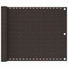 vidaXL Balkonscherm 75x300 cm HDPE bruin