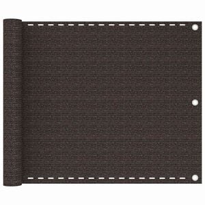 vidaXL Balkonscherm 75x300 cm HDPE bruin
