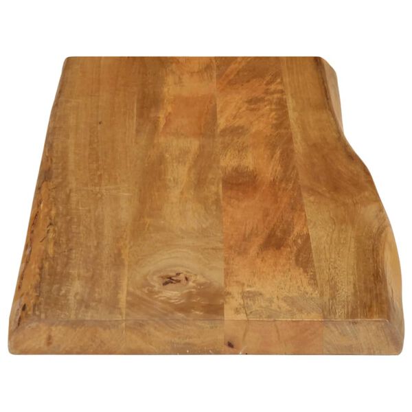 vidaXL Tafelblad met natuurlijke rand 80x40x2,5 cm massief mangohout