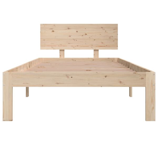 vidaXL Bedframe massief hout 90x190 cm
