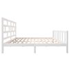 vidaXL Bedframe massief grenenhout wit 200x200 cm