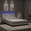 vidaXL Bedframe "Viana" met LED zonder matras wit 120x200 cm