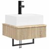 vidaXL Wandgemonteerde Wastafel Sonoma Eiken 40 x 41 x 39 cm