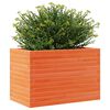 vidaXL Plantenbak 70x40x46 cm massief grenenhout wasbruin