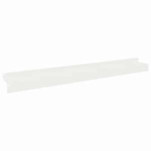 vidaXL Gazonrand 10 st 100 x 10 x 8 cm Staal Wit