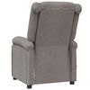 vidaXL Massagestoel stof taupe