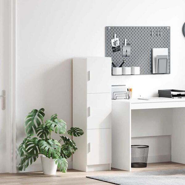 vidaXL Hoge kast Wit 31.5 x 32 x 122.5 cm