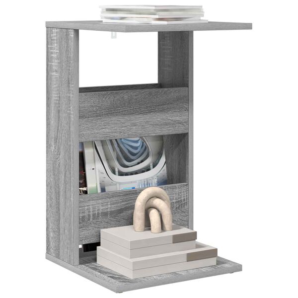 vidaXL Bijzettafel Grijs Sonoma 40 x 35 x 60,5 cm Bewerkt hout