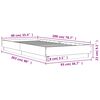 vidaXL Bedframe met LED-verlichting sonoma eikenkleurig 90x200 cm