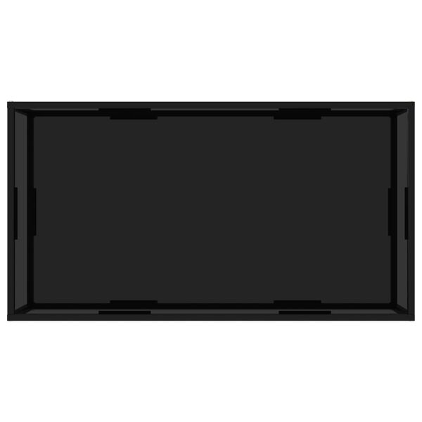 vidaXL Salontafel 120x60x35 cm gehard glas zwart