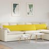 vidaXL Sofa Kussens 2 stuks Lichtgeel 200 x 40 cm Stof