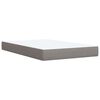 vidaXL Boxspring met matras stof taupe 120x190 cm