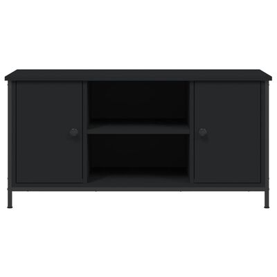 vidaXL Tv-meubel 100x40x50 cm bewerkt hout zwart