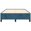 vidaXL Bedframe zonder matras 120x190 cm fluweel donkerblauw