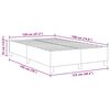 vidaXL Platform bedframe Grijs groen 120 x 190 cm Stof