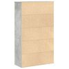 vidaXL Boekenkast 60x24x101,5 cm bewerkt hout betongrijs