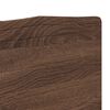 vidaXL Hoofdbord met hoofdeinde Bruin Eiken 180 cm Bewerkt hout