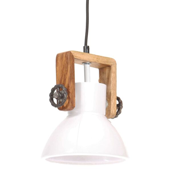 vidaXL Hanglamp industrieel rond 25 W E27 19 cm wit