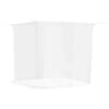 vidaXL Muggennetje voor Bed 156 Gaas 3 pcs Wit Polyester