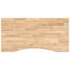 vidaXL Bureaublad rechthoekig 100x50x2,5 cm onbehandeld eikenhout