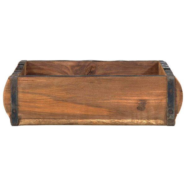 vidaXL Dienblad 4 pcs Bruin 29 x 31 x 10 cm Massief Gerecycled Hout