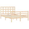 vidaXL Bedframe met hoofdbord massief hout