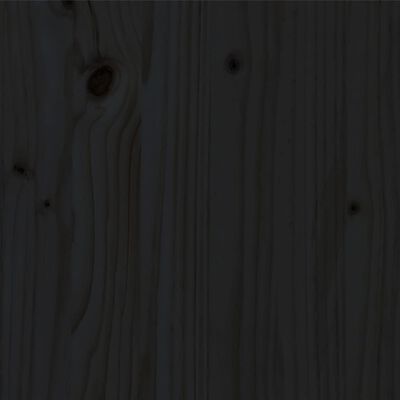 vidaXL Bedframe massief grenenhout 180x200 cm zwart