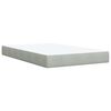 vidaXL Boxspring met matras fluweel lichtgrijs 120x200 cm
