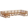 vidaXL Buiten bankenset 10 pcs Naturel Massief Acaciahout