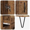 vidaXL Hoge kast met lade 2 pcs Oudhout Bewerkt hout