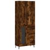 vidaXL Hoge kast 69,5x34x180 cm bewerkt hout gerookt eikenkleurig