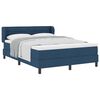 vidaXL Boxspringbed met matras met hoofdeinde Blauw 140 x 200 cm Stof