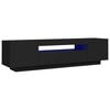 vidaXL Tv-meubel met LED-verlichting 160x35x40 cm zwart