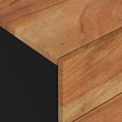 vidaXL Nachtkastje 50x33x62 cm massief acaciahout en bewerkt hout