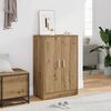 vidaXL Schoenenkast 60x35x92 cm bewerkt hout artisanaal eikenkleur