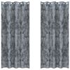 vidaXL Velvet Gordijnen 2 st Zilvergrijs 225 x 140 cm Fluweel