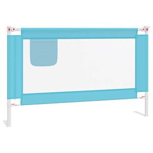 vidaXL Bedhekje peuter 120x25 cm stof blauw