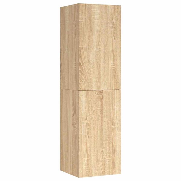 vidaXL Tv-meubel 30,5x30x110 cm bewerkt hout sonoma eikenkleurig