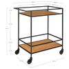 House Nordic Serveerwagen Avery 68x40x59 cm naturel en zwart