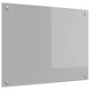 vidaXL Keuken Achterwand Lichtgrijs 80 x 60 x 0,6 cm gehard glas