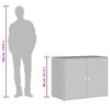 vidaXL Tuinkast Zwart 100x55,5x80 cm Poly Rattan