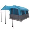 vidaXL Familietent voor 4 Personen Blauw en Grijs 324 x 255 x 230 cm