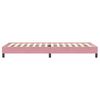vidaXL Boxspring zonder matras fluweel roze 90x220 cm