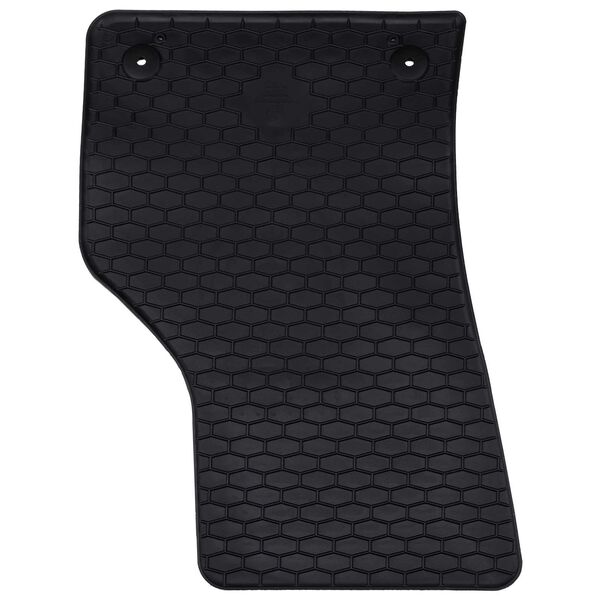 vidaXL Autobodemmat 4 pcs Zwart Rubber