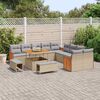 vidaXL Tuin Sofa Set met kussen 13 pcs beige en lichtgrijs