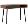 vidaXL Computerbureau 110x50x75 cm bewerkt hout bruin