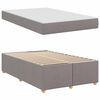 vidaXL Bedframe met matras Taupe 120 x 200 cm Stof