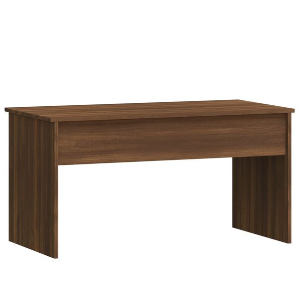vidaXL Salontafel 102x50,5x52,5 cm bewerkt hout bruin eikenkleur