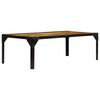 vidaXL Salontafel 110 cm massief ruw mangohout en staal