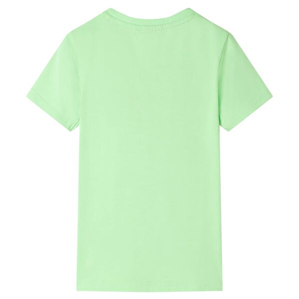 Kindershirt 128 neongroen